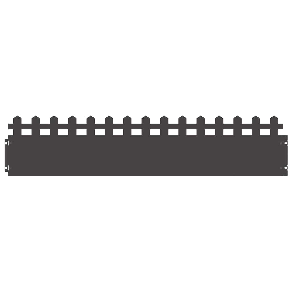 Rubnjaci za travnjak 30 pcs Crna 103 x 0,05 x 22 cm Čelik