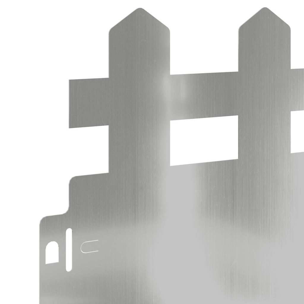 Rubnjaci za travnjak 10 pcs Srebrno 103 x 0,05 x 22 cm