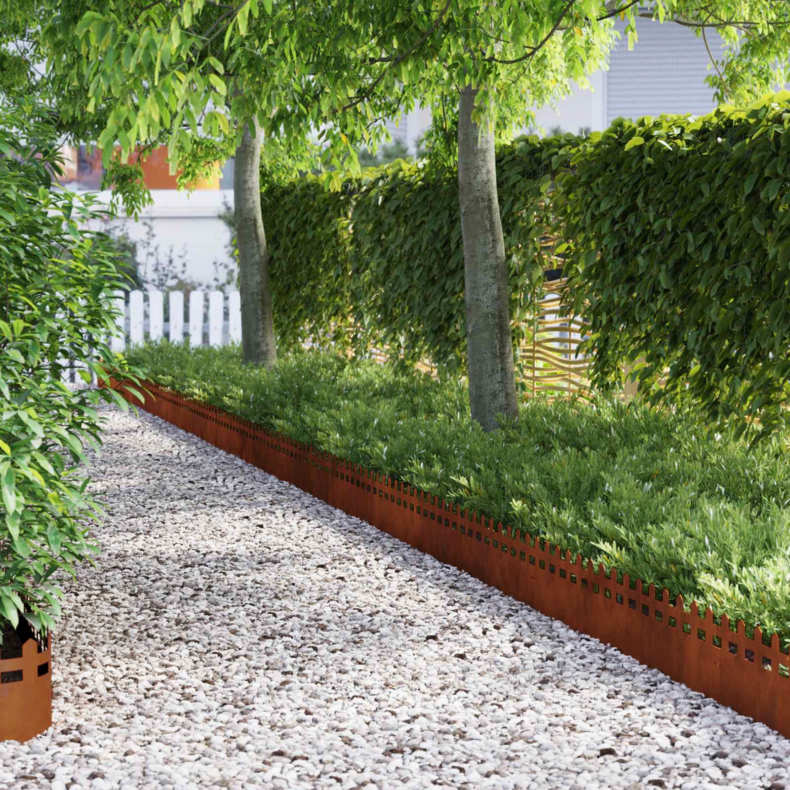 Rubnjaci za travnjak 30 pcs Rđa 103 x 0,05 x 22 cm