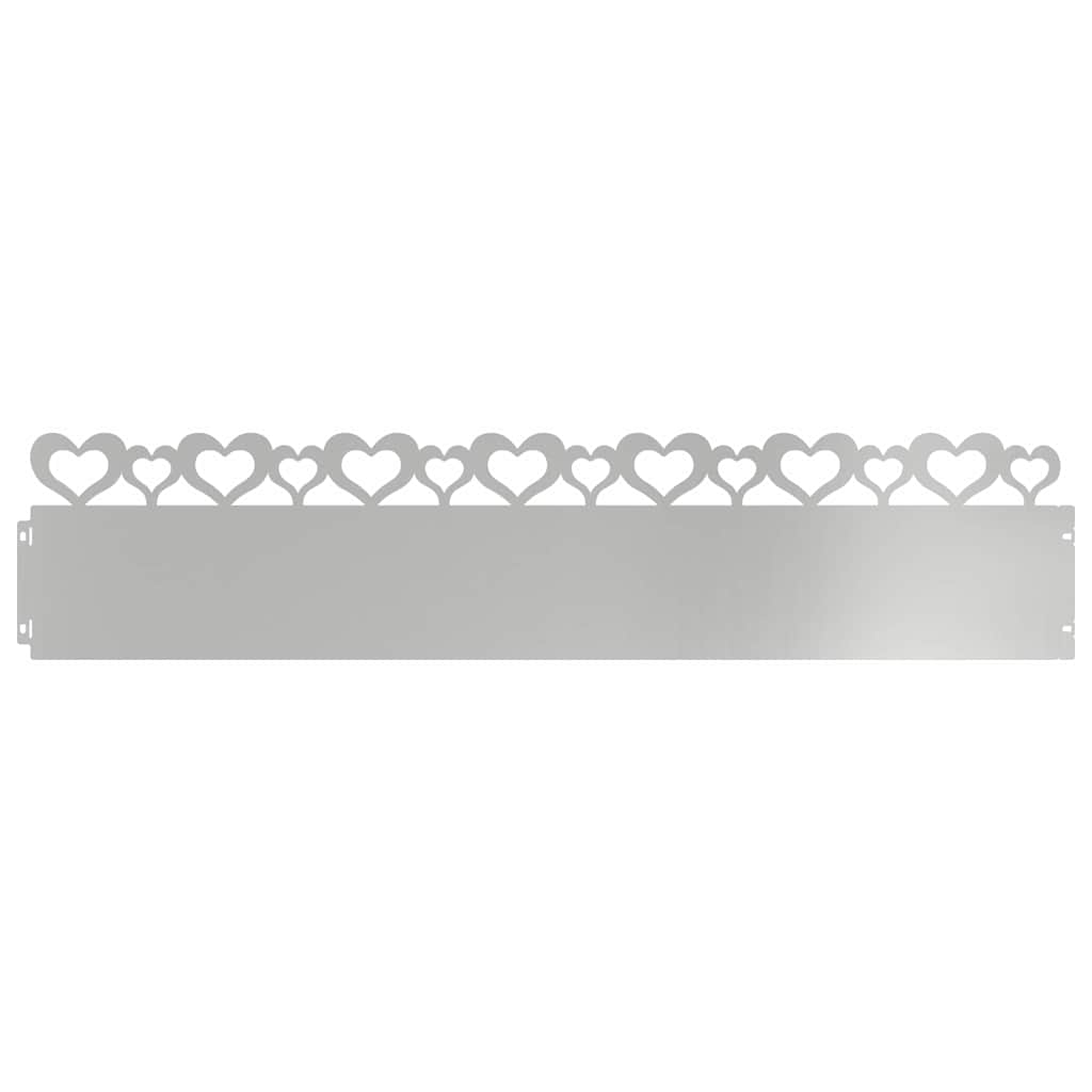 Rubnjaci za travnjak 30 pcs Srebrno 103 x 0,05 x 22 cm