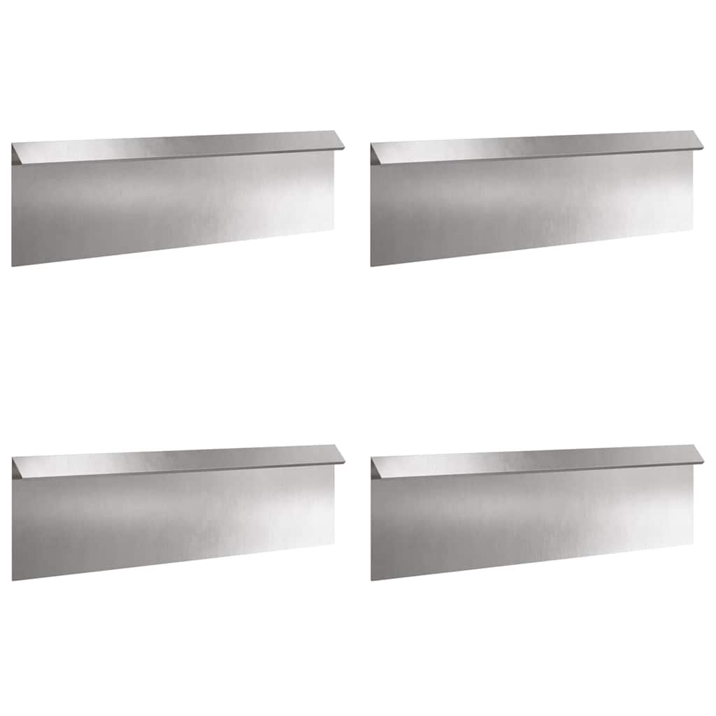 Ograda protiv puževa 4 pcs Srebrno 100 x 3,5 x 25 cm