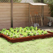 Ograda protiv puževa 4 pcs Rđa 100 x 3,5 x 25 cm