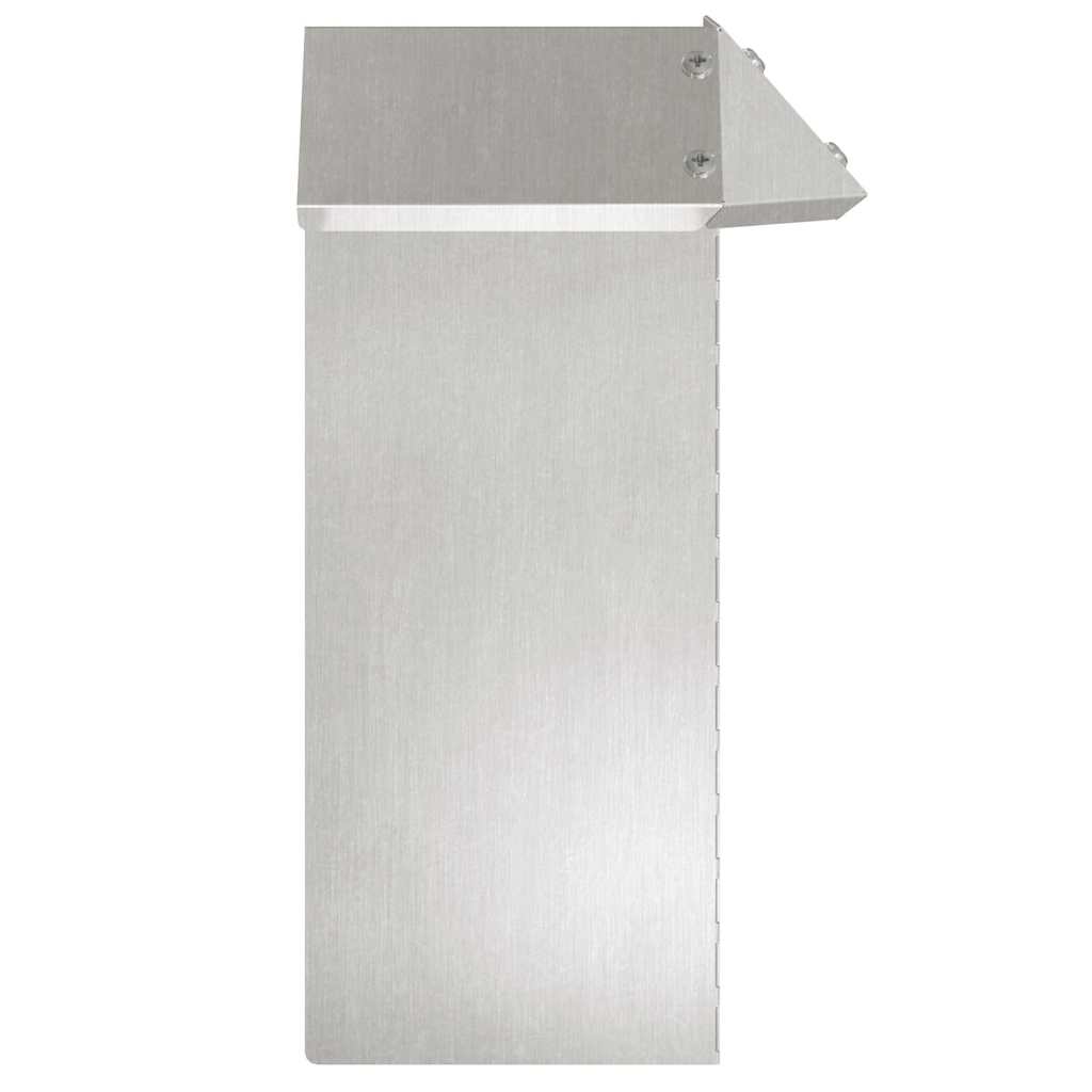 Ograda protiv puževa 4 pcs Srebrno 13,5 x 13,5 x 25 cm