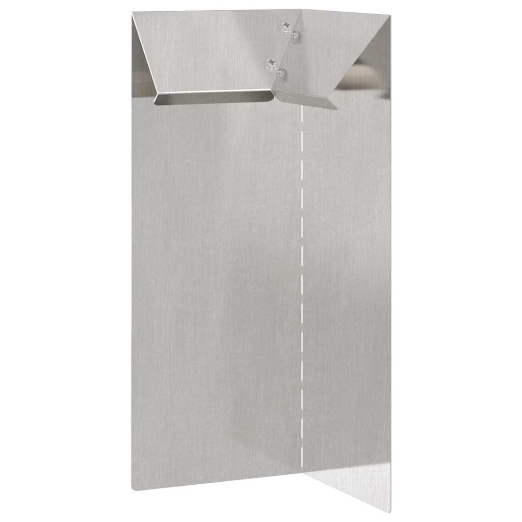 Ograda protiv puževa 4 pcs 10 x 10 x 25 cm Nehrđajući čelik