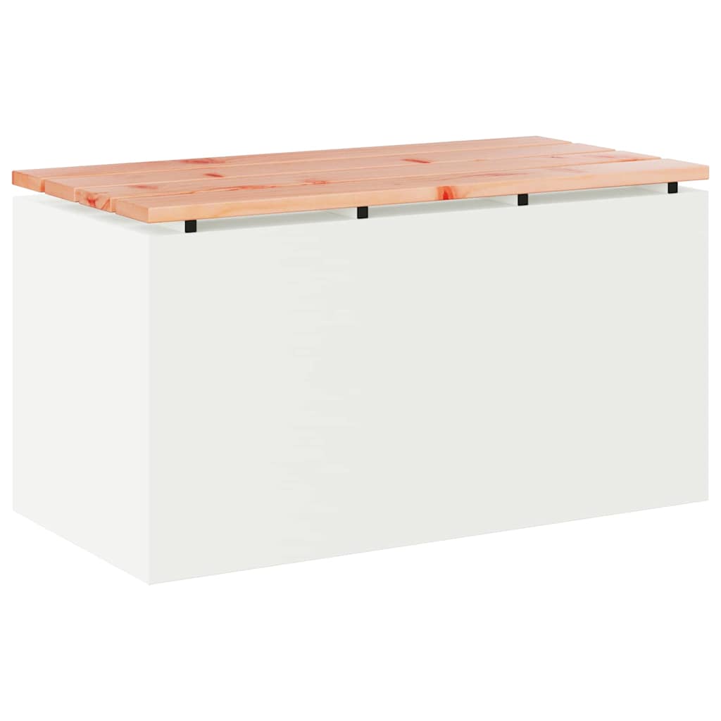 Vrtna klupa Bijelo 80 x 40 x 43 cm Čelik