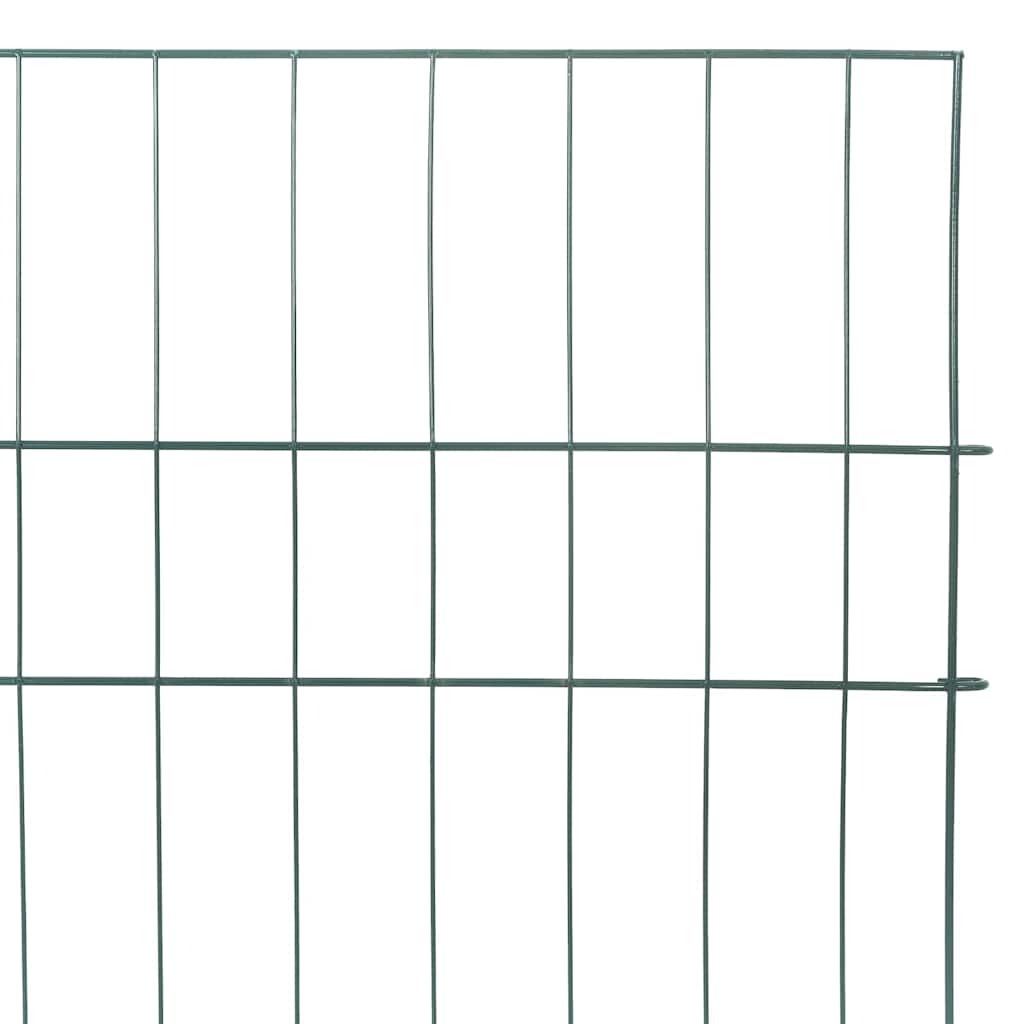 Set ograde za ribnjak 5 pcs Zelena 100 x 50 cm Čelik