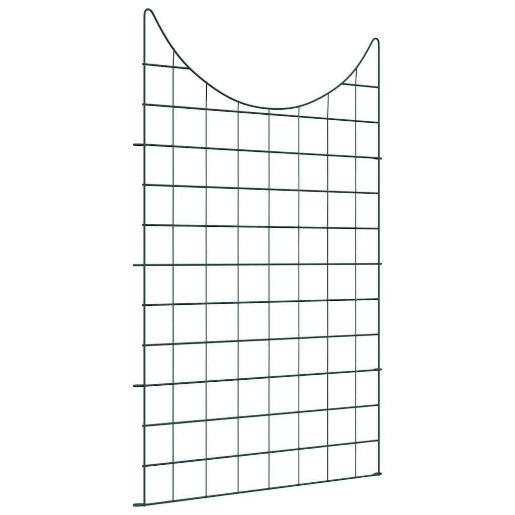 Set ograde za ribnjak 8 kom. 50 x 80 cm Čelik Zelena