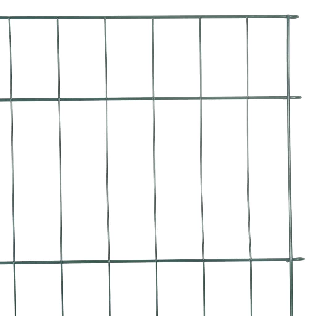 Set ograde za ribnjak 8 pcs Zelena 50 x 80 cm Čelik