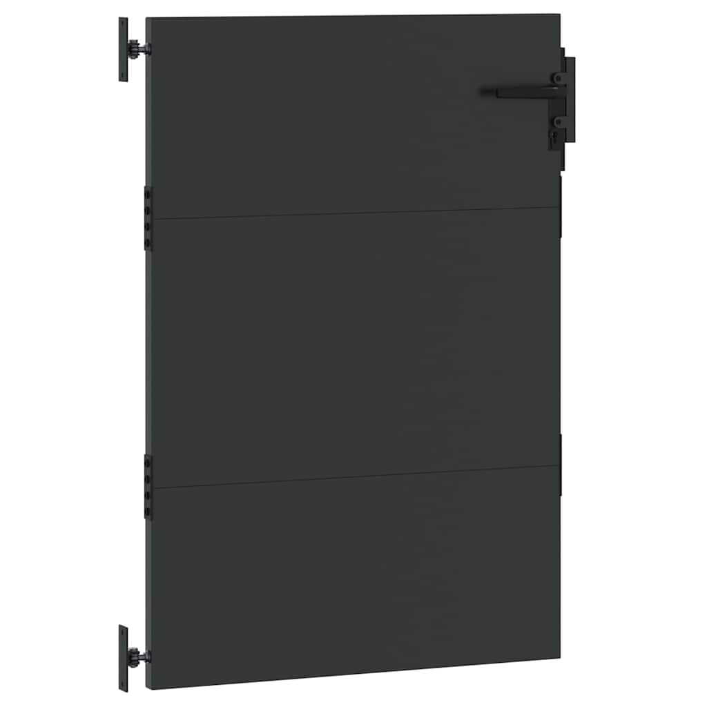 Vrtna vrata Crna 85 x 125 cm Čelik s praškastim premazom