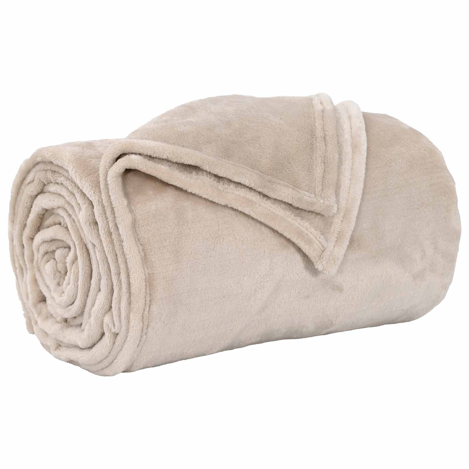 Pokrivači za bacanje 6 pcs Bež 130 x 150 cm Runo