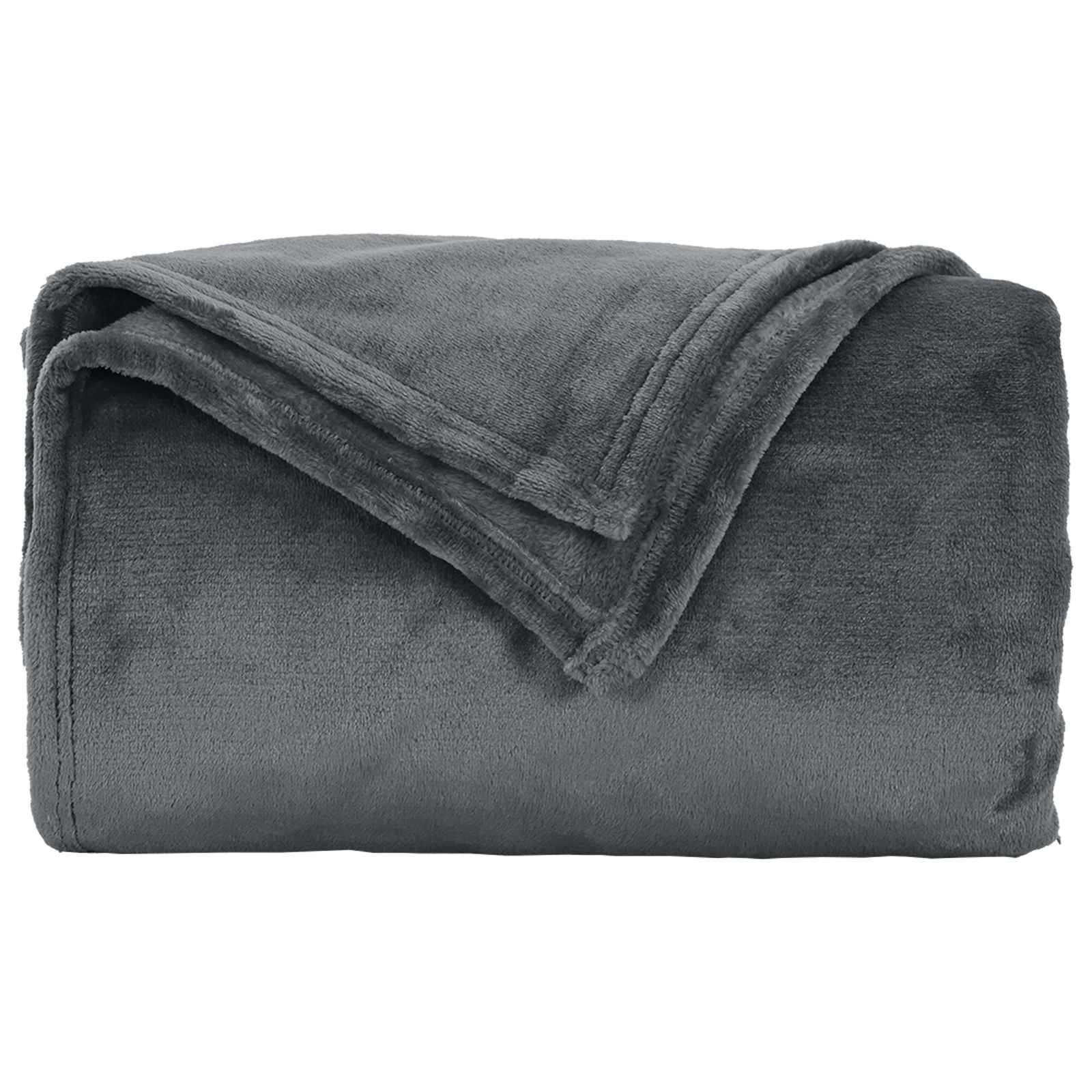 Pokrivači za bacanje 6 pcs Tamno siva 220 x 240 cm Runo