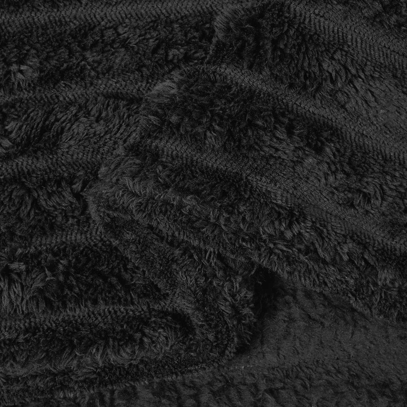 Pokrivač Crna 200 x 150 cm Runo