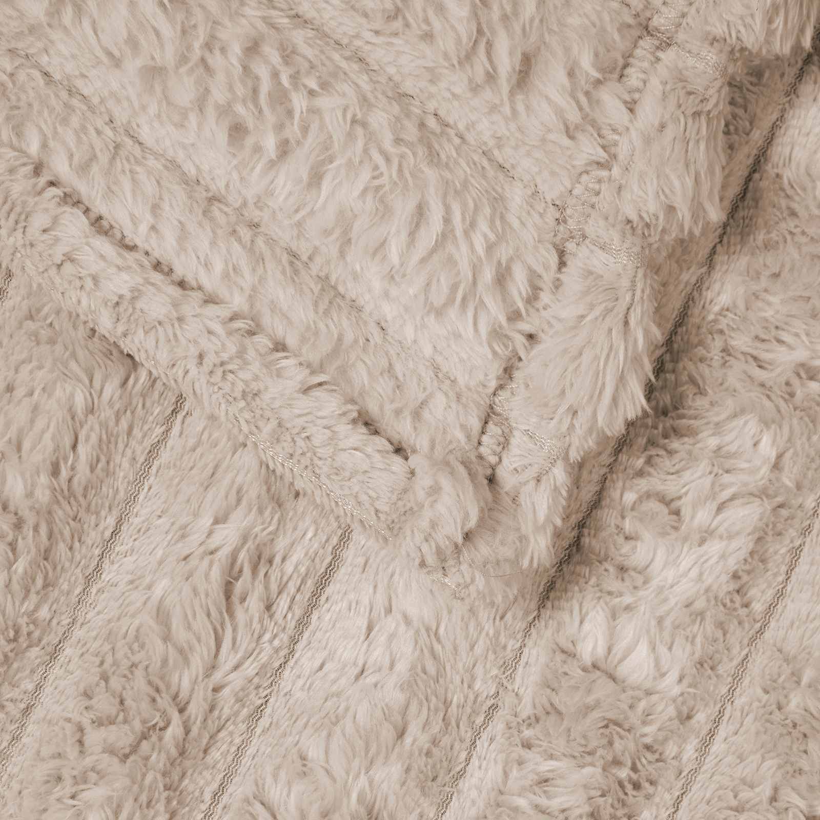Pokrivači za bacanje 6 pcs Bež 270 x 240 cm Runo