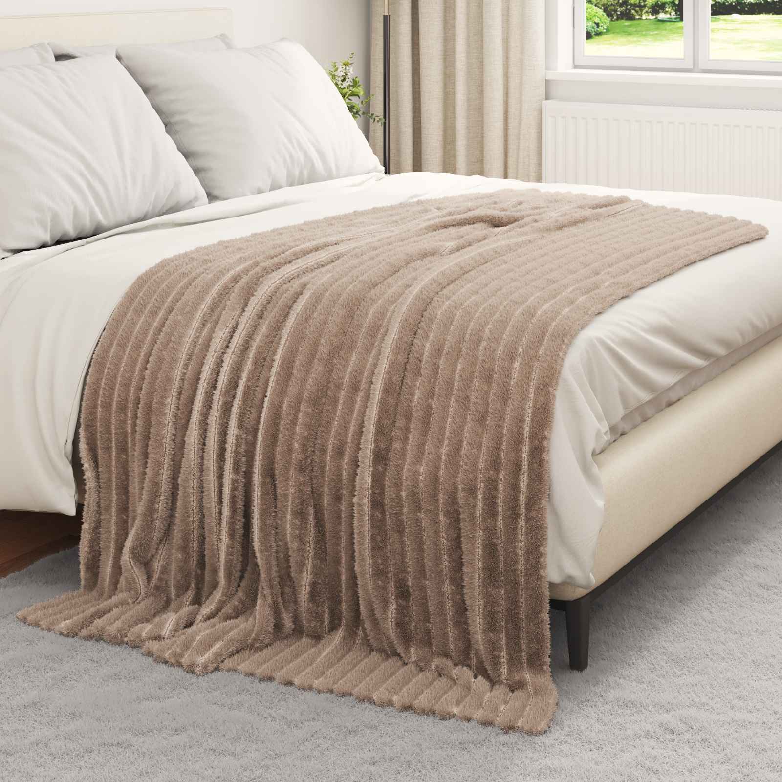 Pokrivači za bacanje 6 pcs Kamel 200 x 150 cm Runo