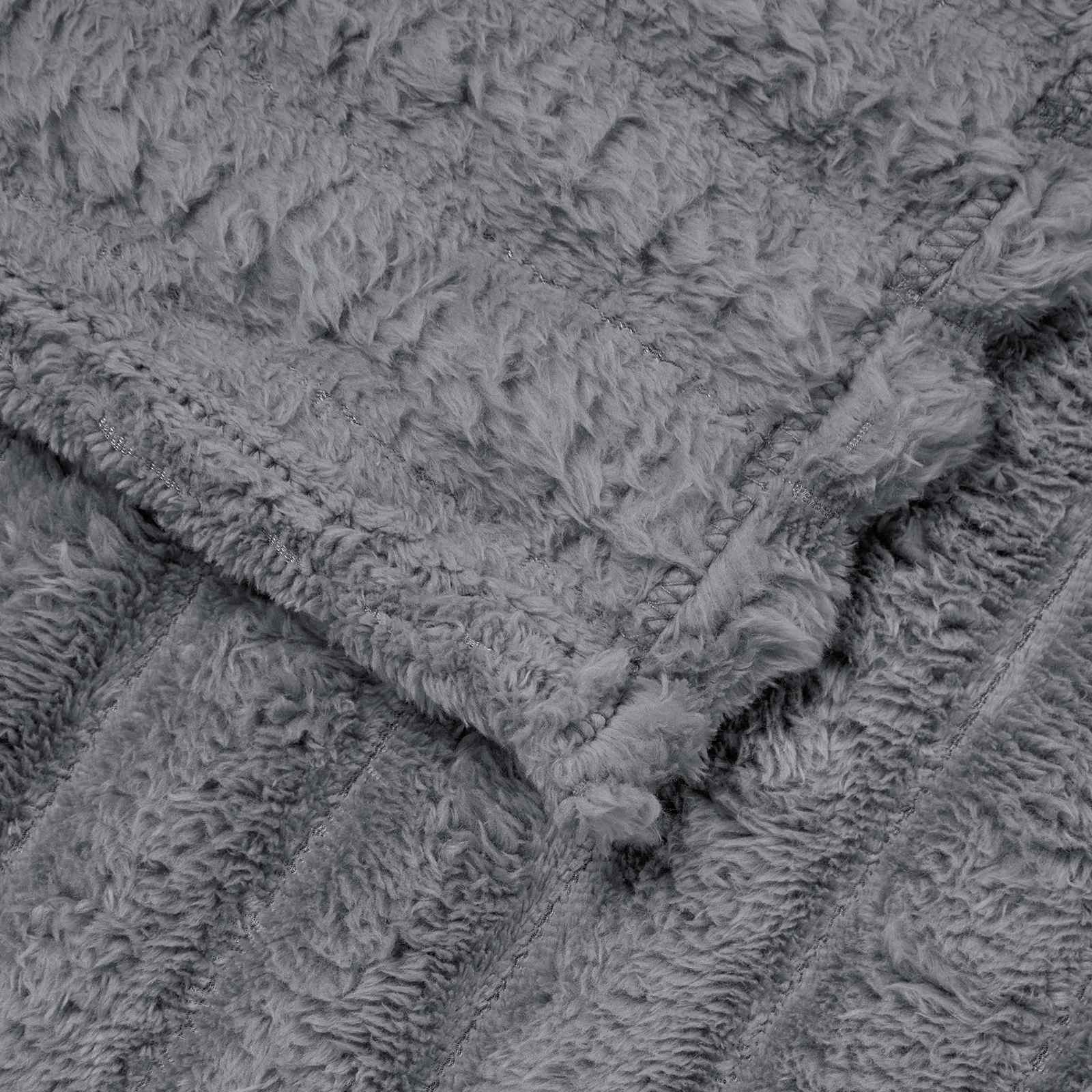 Pokrivači za bacanje 6 pcs Tamno siva 150 x 130 cm Runo