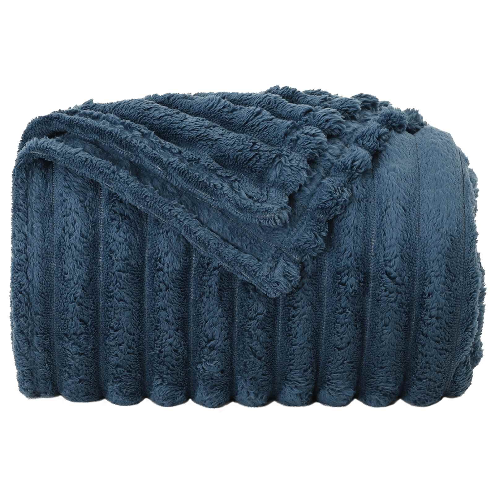 Pokrivači za bacanje 6 pcs Mornarsko plava 150 x 130 cm Runo