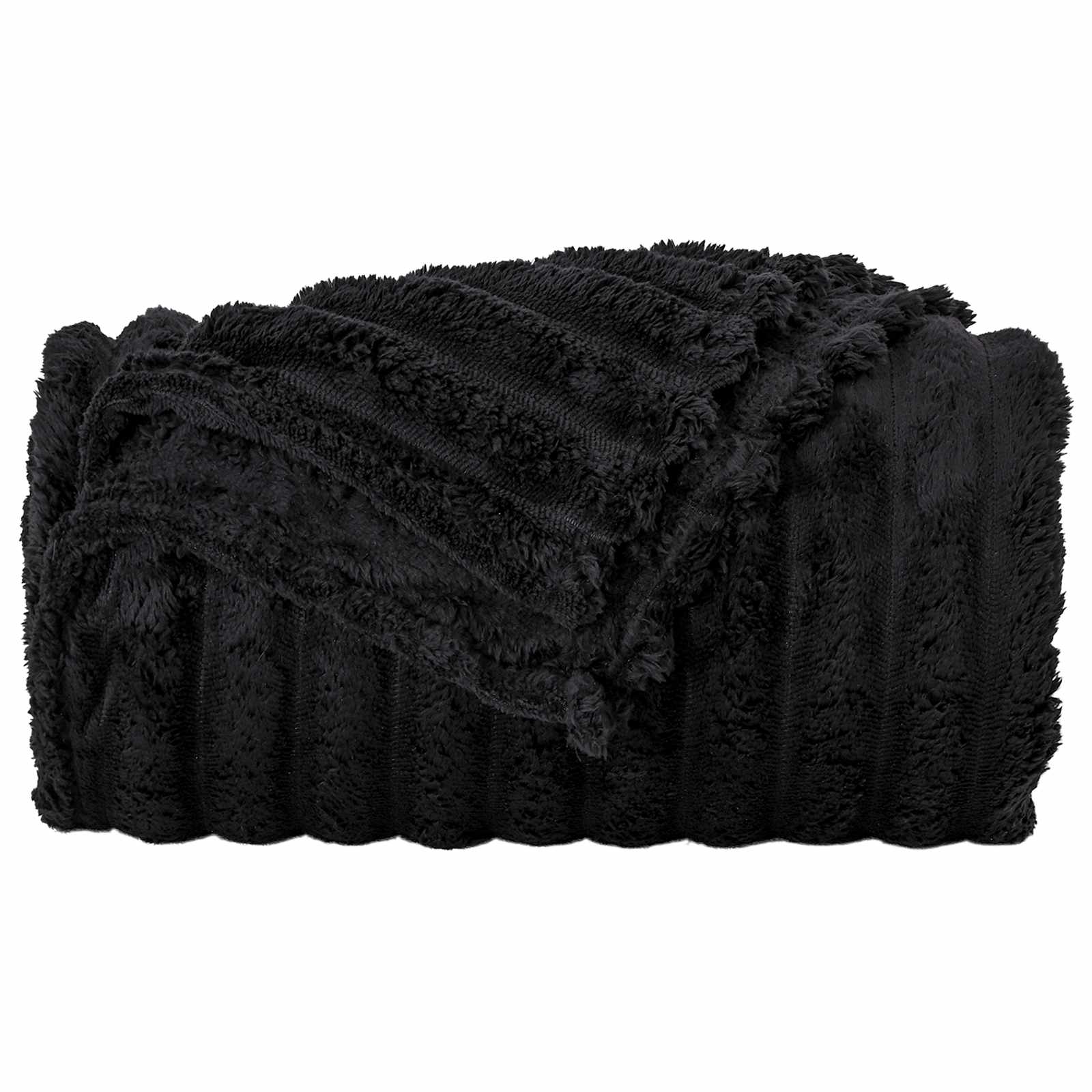 Pokrivači za bacanje 6 pcs Crna 240 x 220 cm Runo