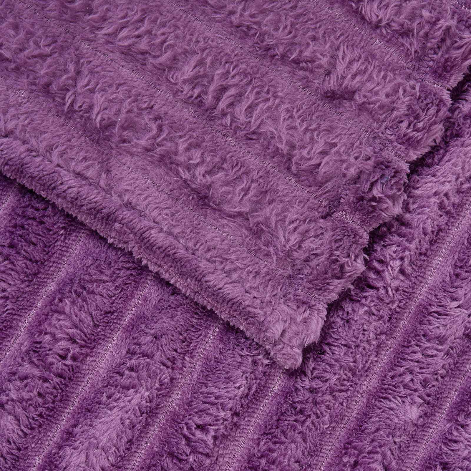 Pokrivači za bacanje 6 pcs Ljubičasta 200 x 150 cm Runo