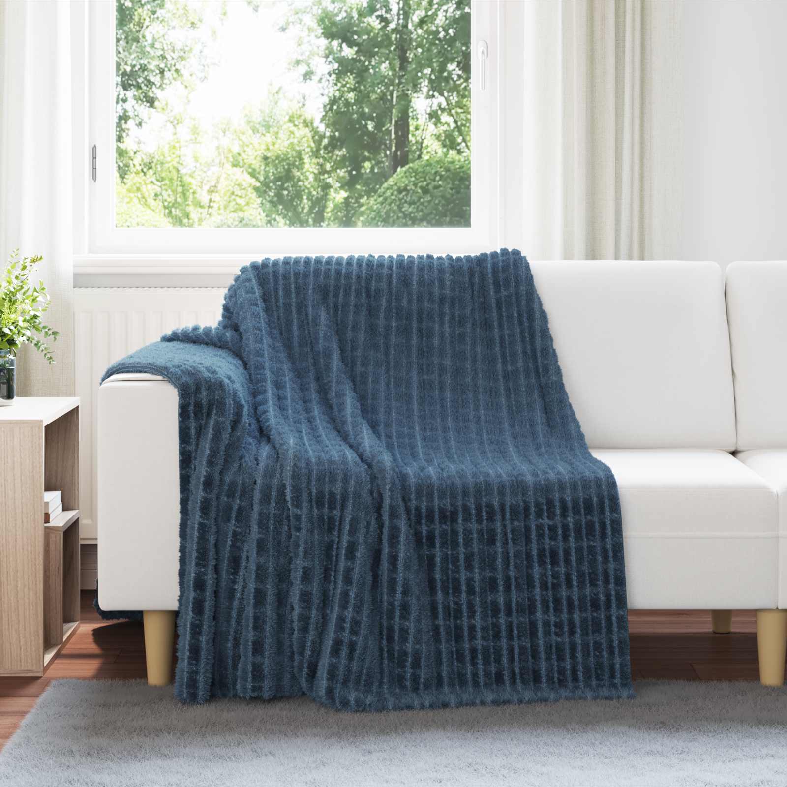 Pokrivač Mornarsko plava 200 x 150 cm Runo