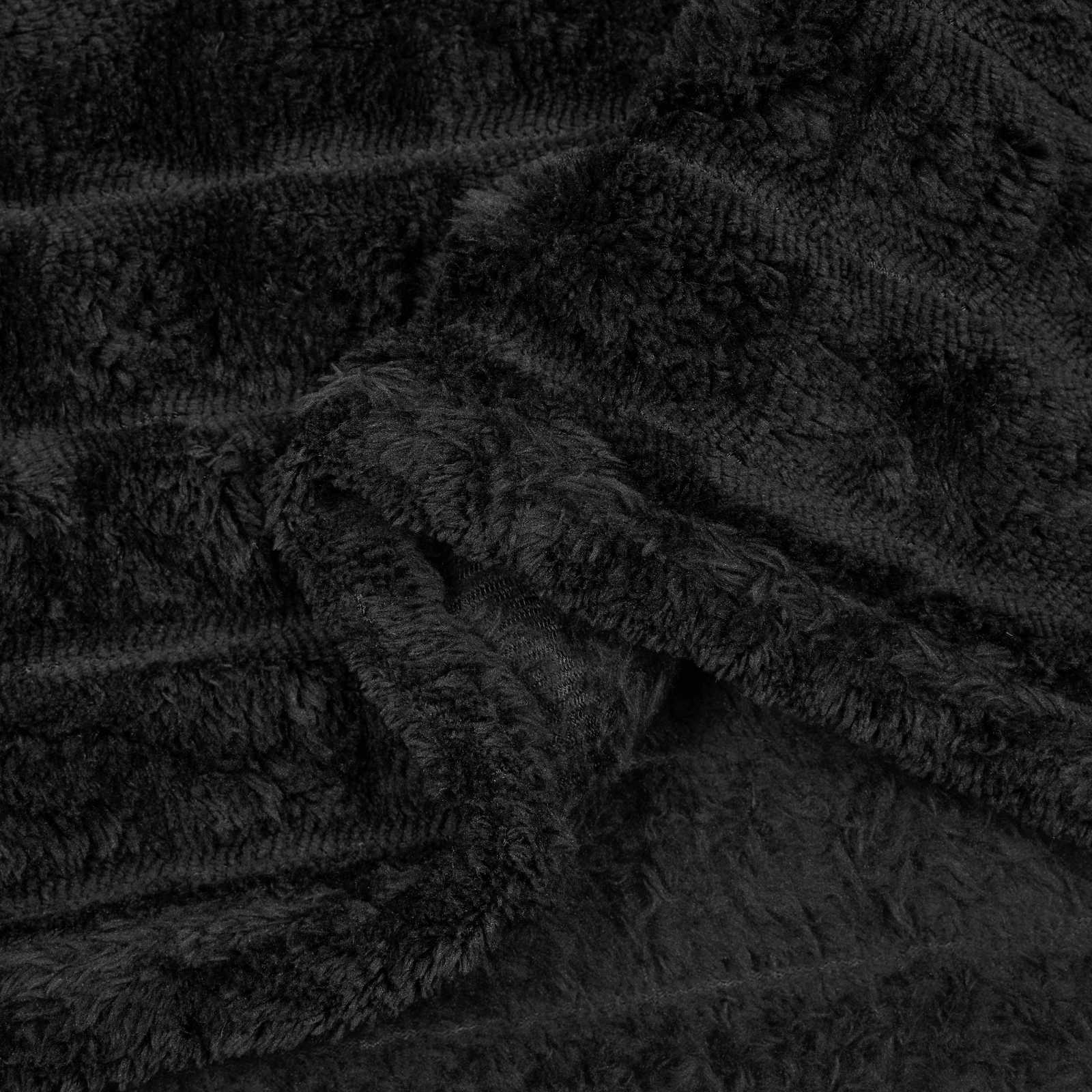 Pokrivač Crna 270 x 240 cm Runo