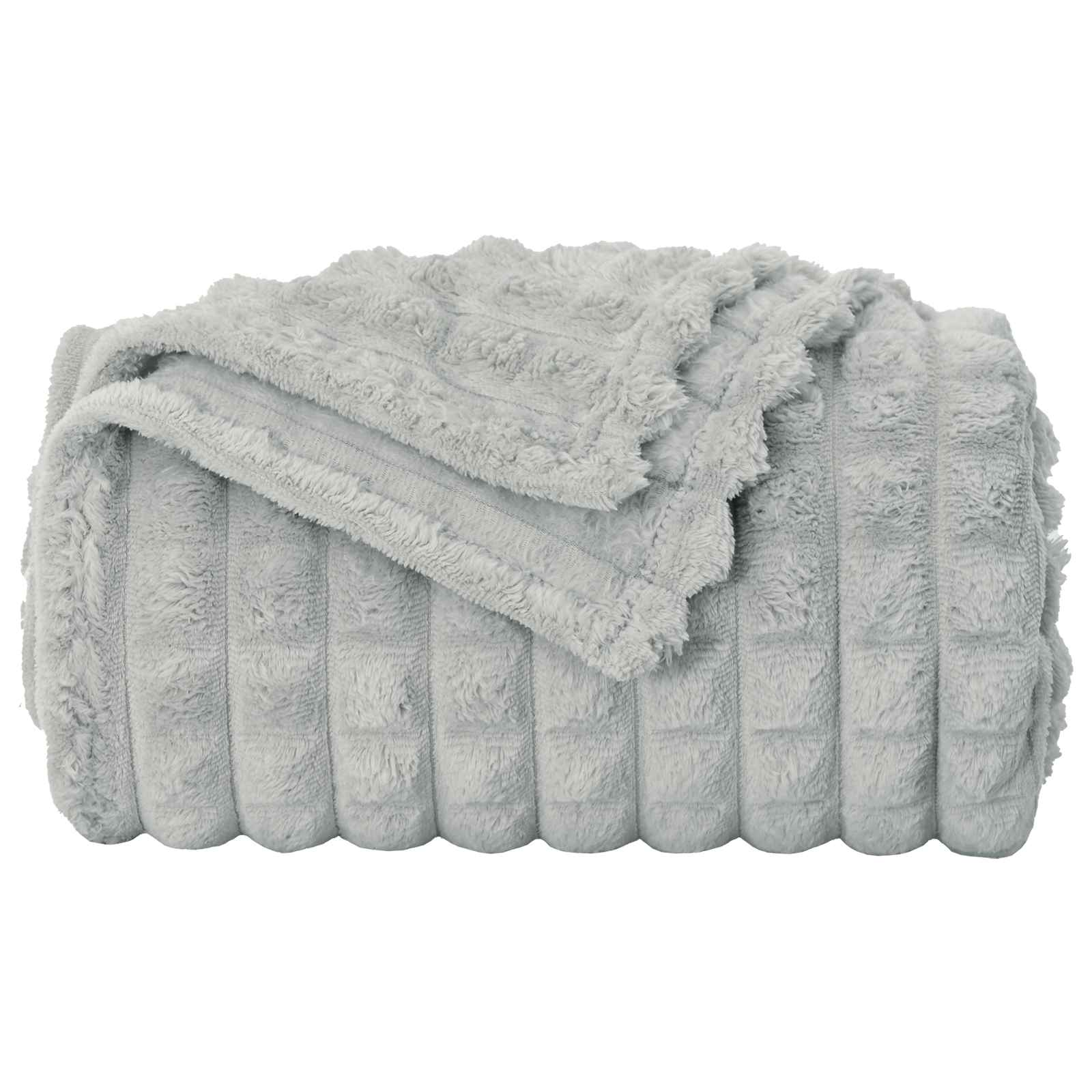 Pokrivači za bacanje 6 pcs Siva 200 x 150 cm Runo