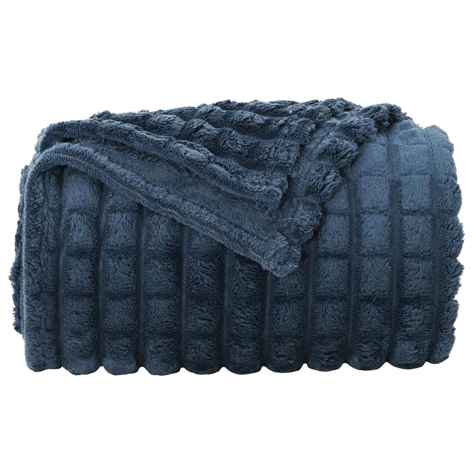 Pokrivači za bacanje 6 pcs Mornarsko plava 200 x 150 cm Runo