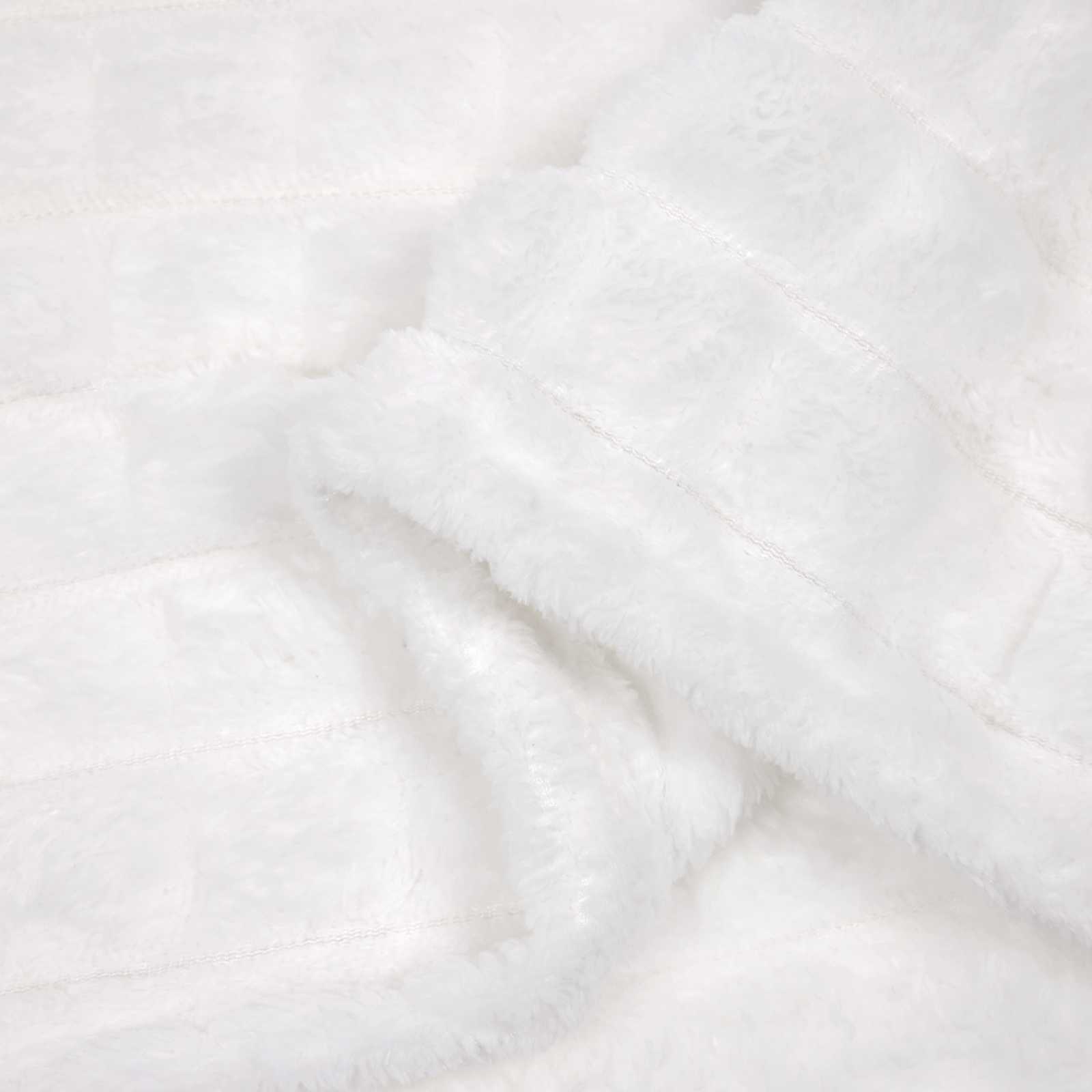 Pokrivači za bacanje 6 pcs Bijelo 150 x 130 cm Runo