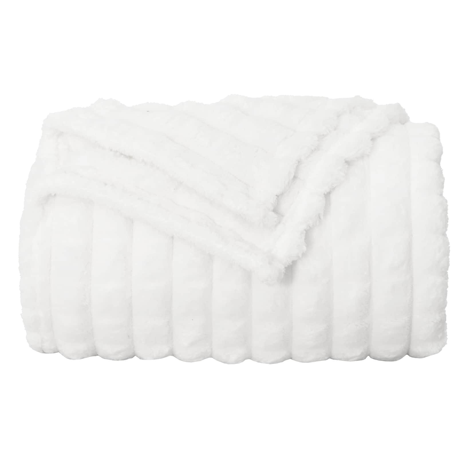 Pokrivači za bacanje 6 pcs Bijelo 200 x 150 cm Runo
