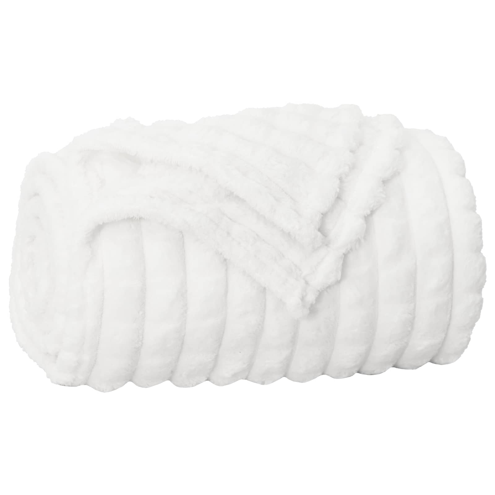 Pokrivači za bacanje 6 pcs Bijelo 240 x 220 cm Runo