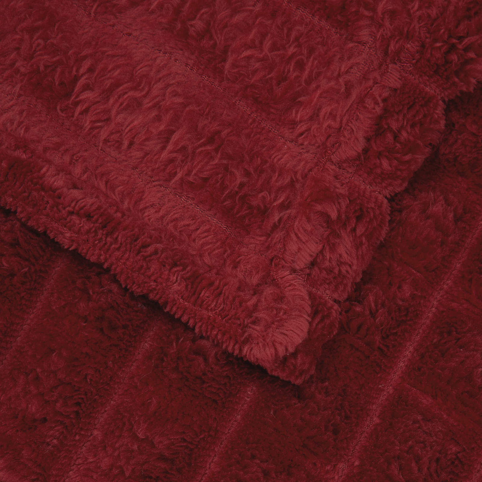 Pokrivači za bacanje 6 pcs Bordeaux Crvena 240 x 220 cm Runo
