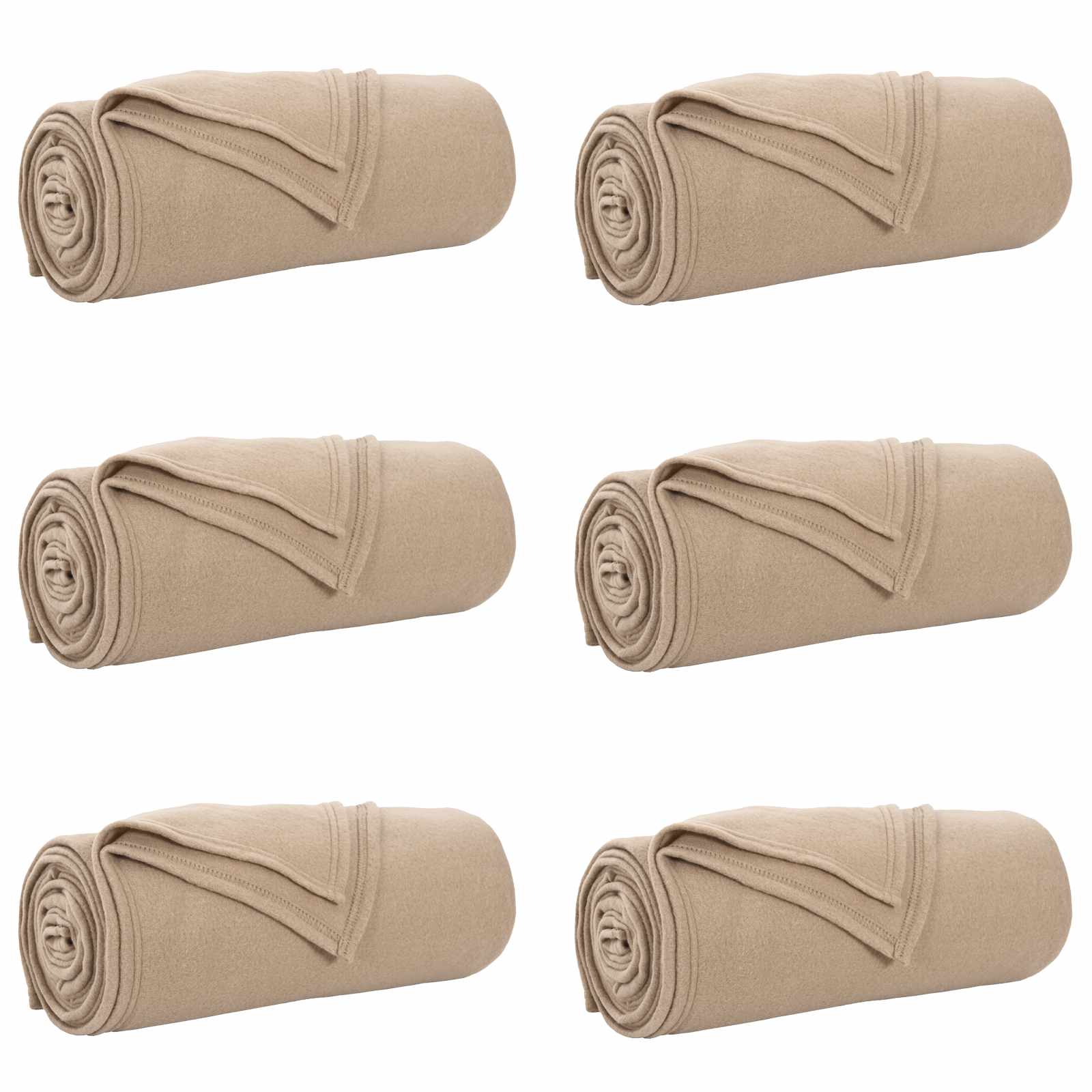 Pokrivači za bacanje 6 pcs Kamel 200 x 150 cm Runo