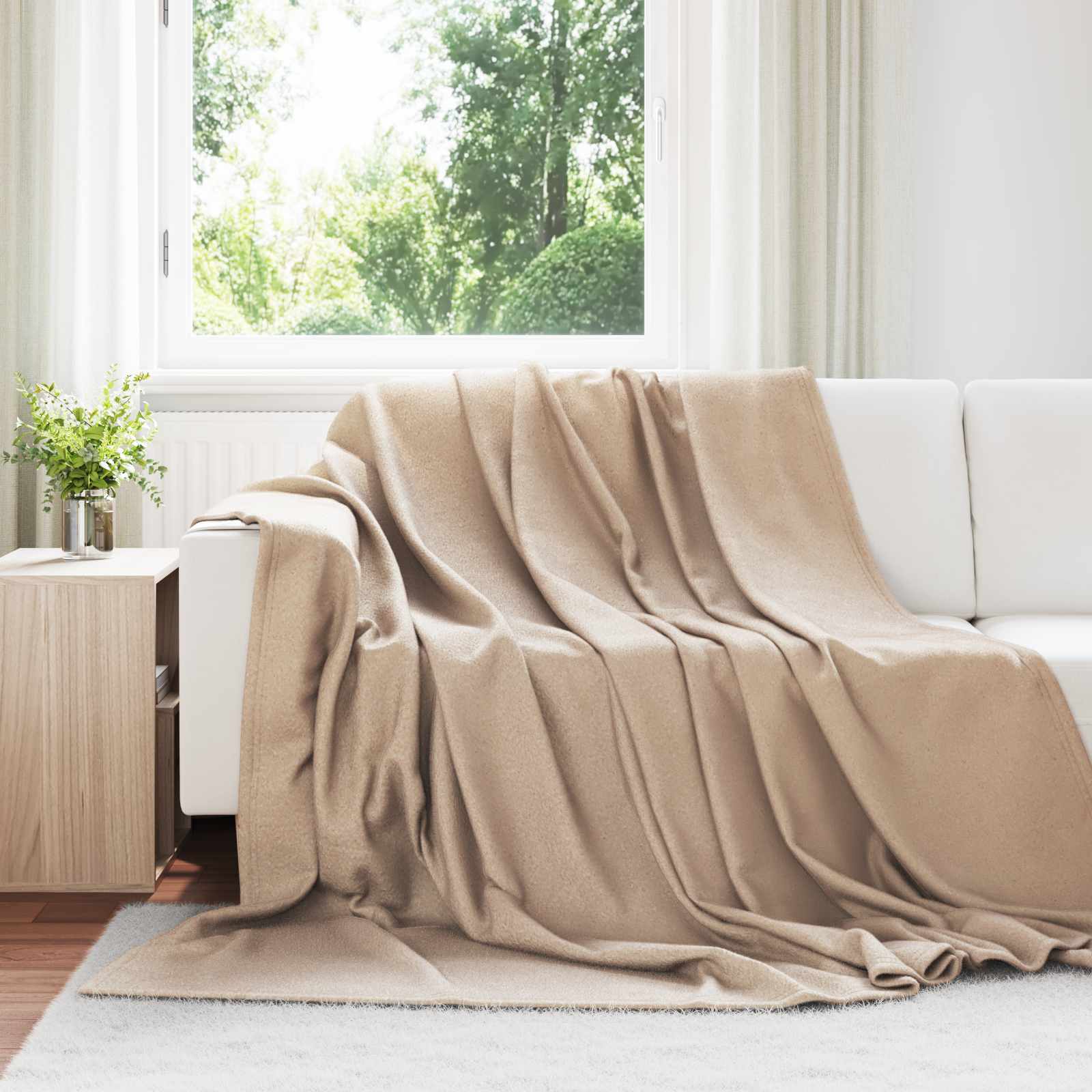 Pokrivači za bacanje 6 pcs Kamel 240 x 220 cm Runo
