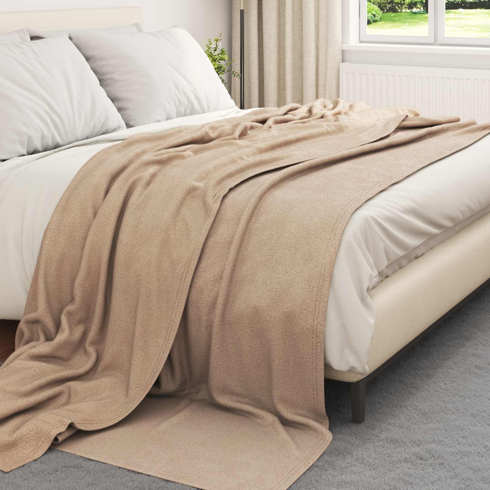 Pokrivači za bacanje 6 pcs Kamel 240 x 220 cm Runo