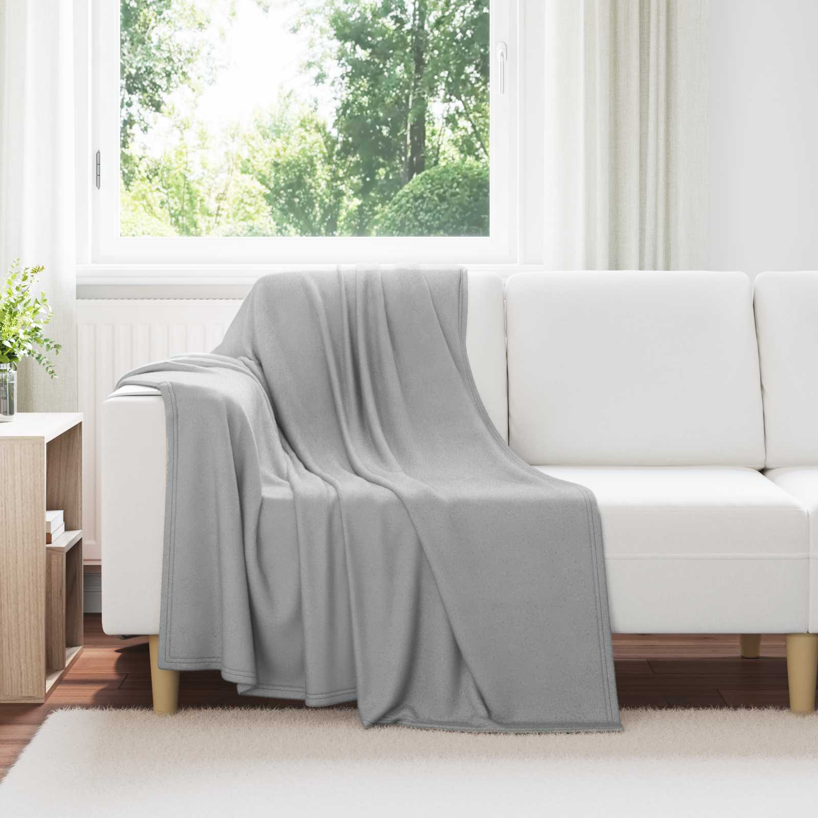 Pokrivači za bacanje 6 pcs Siva 170 x 130 cm Runo