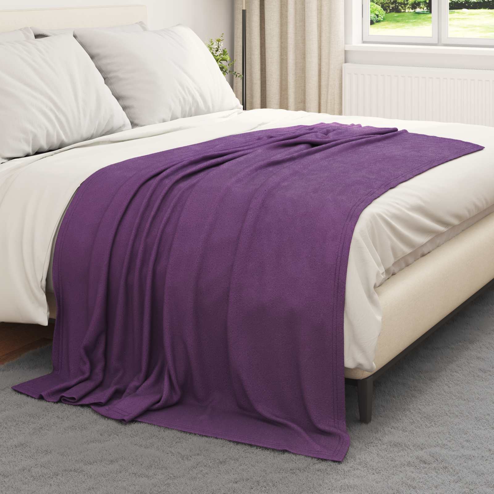 Pokrivači za bacanje 6 pcs Ljubičasta 200 x 150 cm Runo