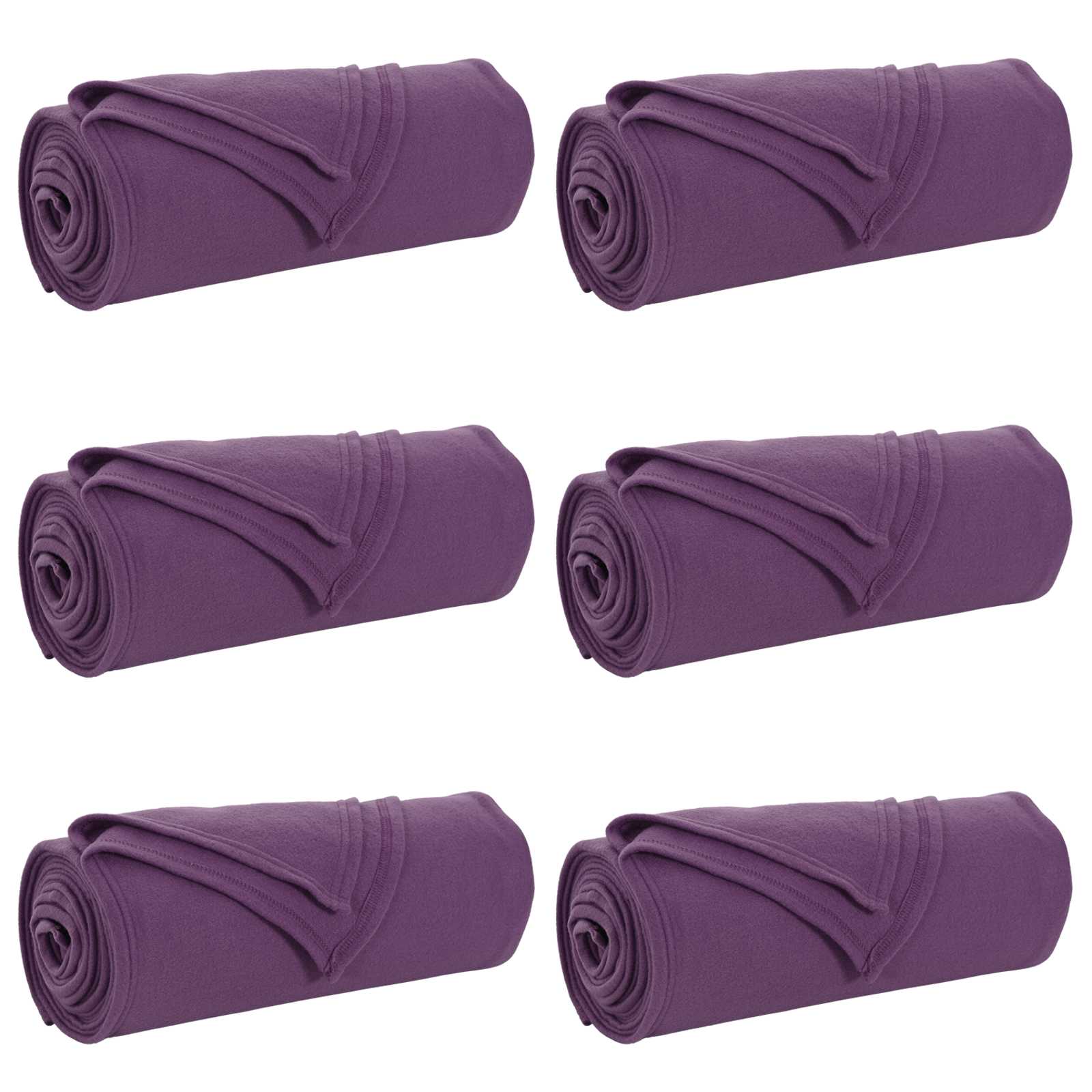 Pokrivači za bacanje 6 pcs Ljubičasta 270 x 240 cm Runo