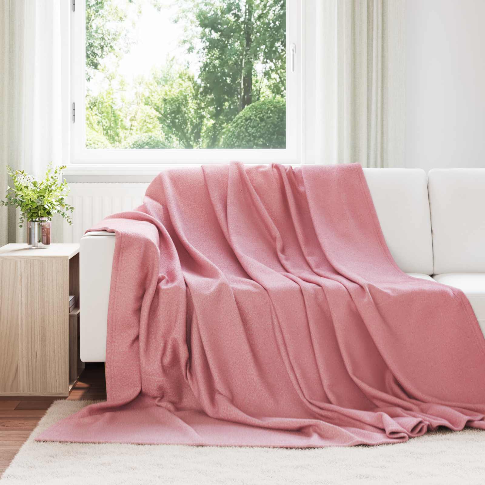 Pokrivači za bacanje 6 pcs Ružičasta 270 x 240 cm Runo