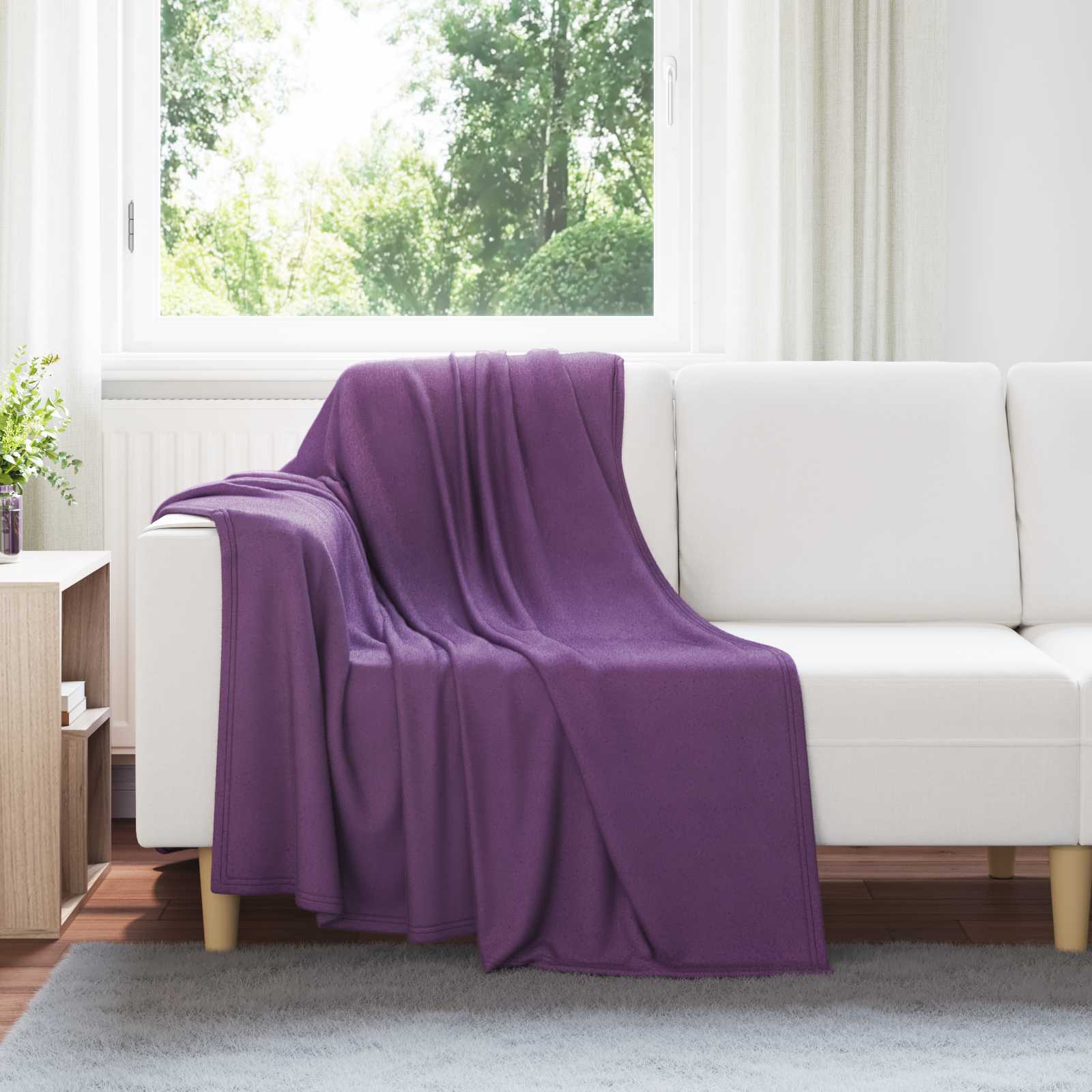 Pokrivači za bacanje 24 pcs Ljubičasta 170 x 130 cm Runo