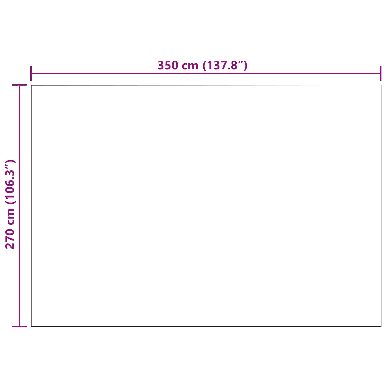 Pokrivač Tamno siva 350 x 270 cm Runo