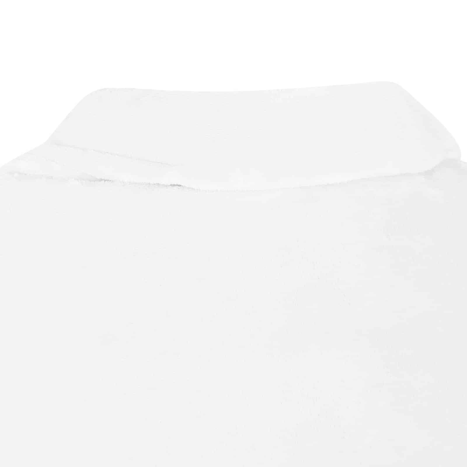 Deka majica s kapuljačom Bijelo M Flanel
