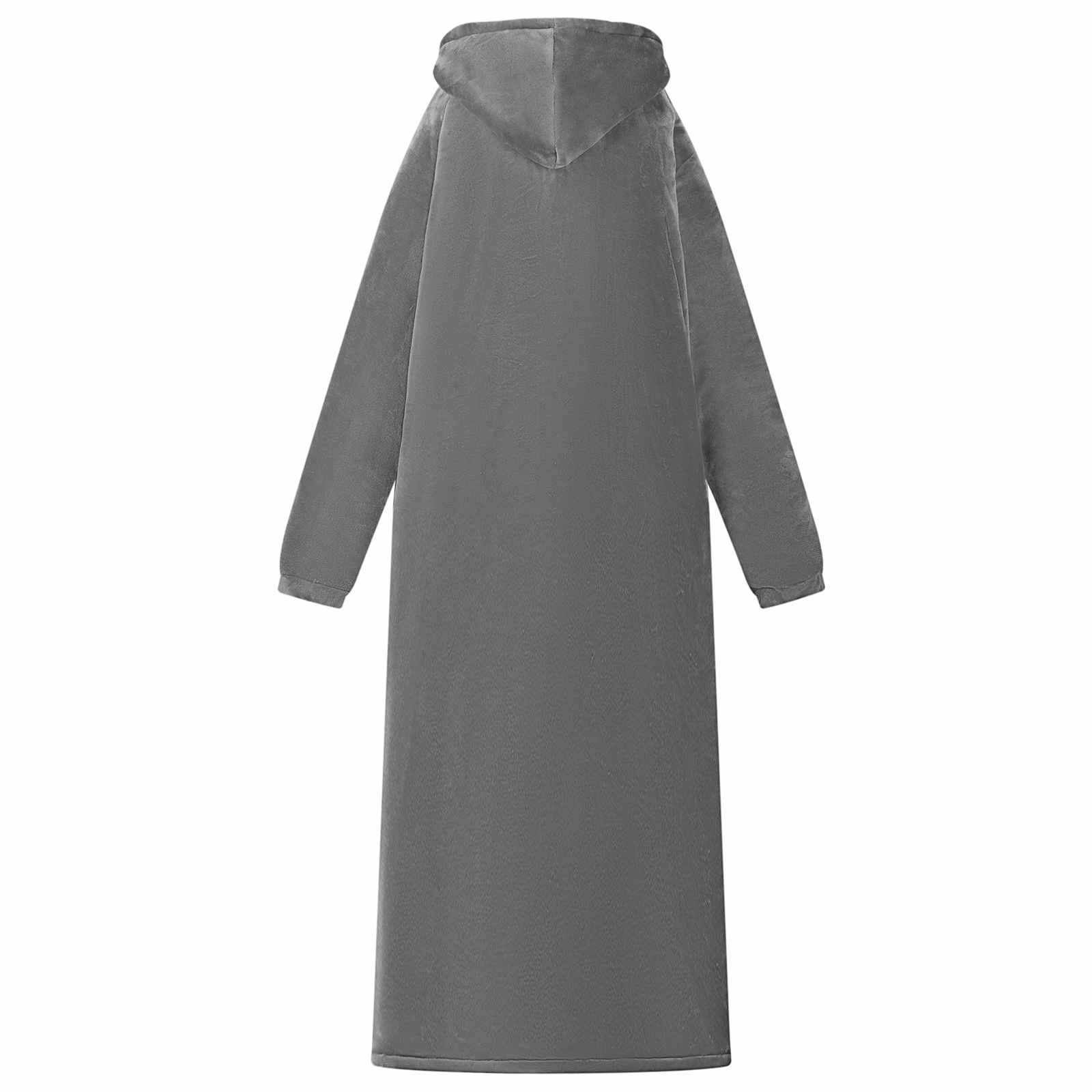 Deka majica s kapuljačom Tamno siva M Flis i flanel