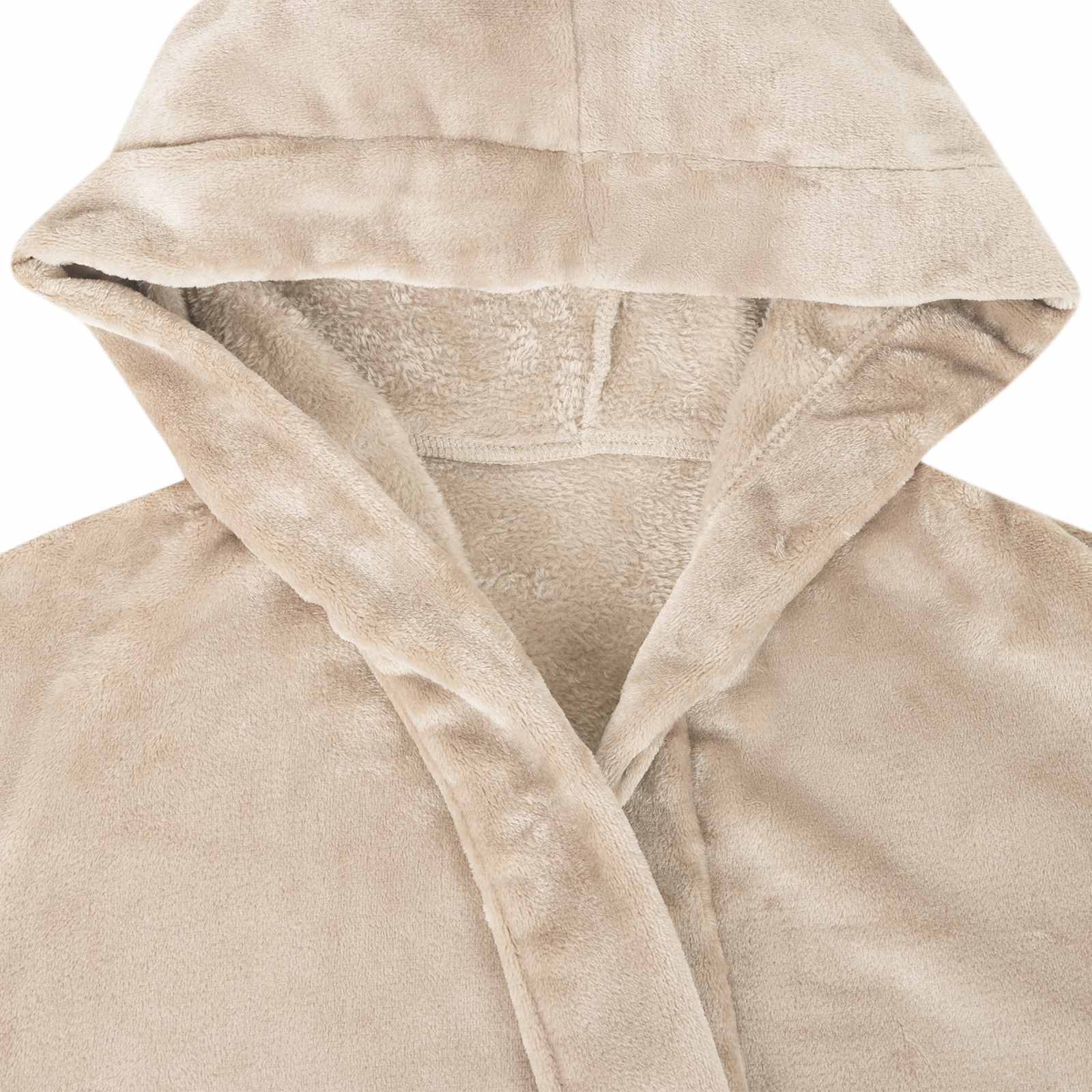 Kupaći kaput s kapuljačom Bež xl Flanel