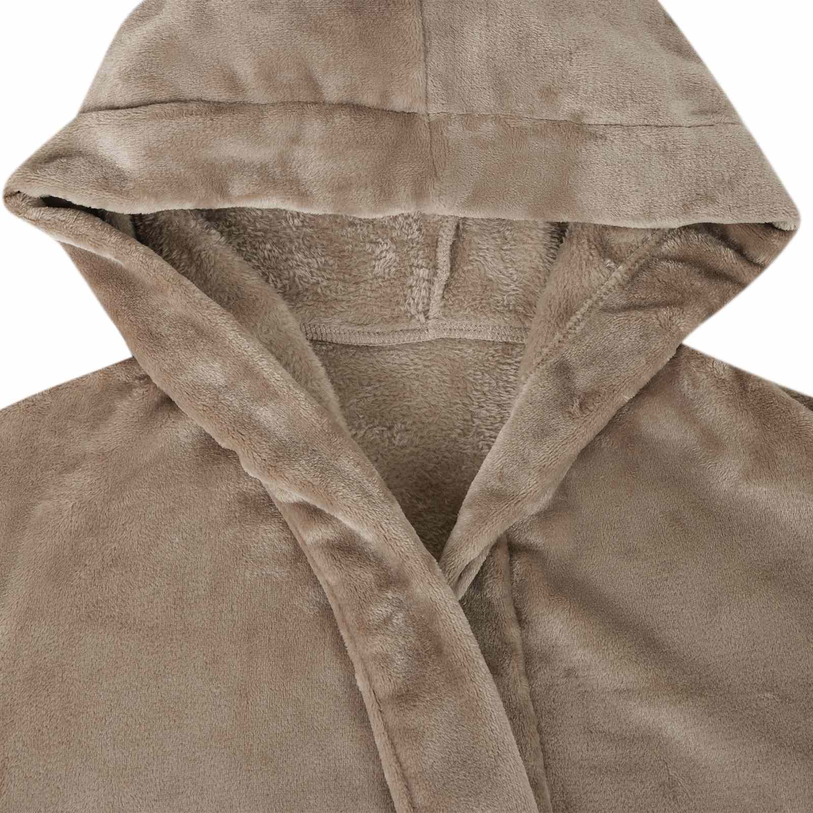 Kupaći kaput s kapuljačom Kamel xxxl Flanel