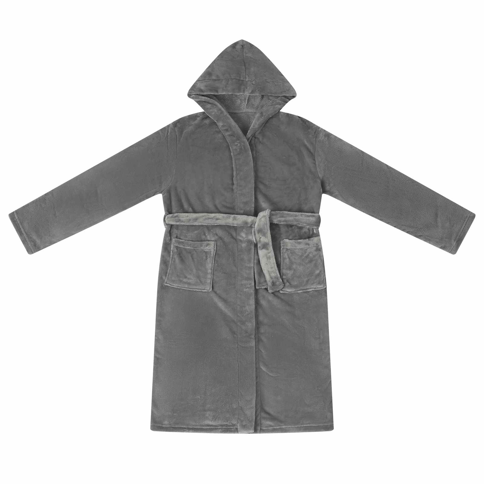 Kupaći kaput s kapuljačom Tamno siva xxxl Flanel