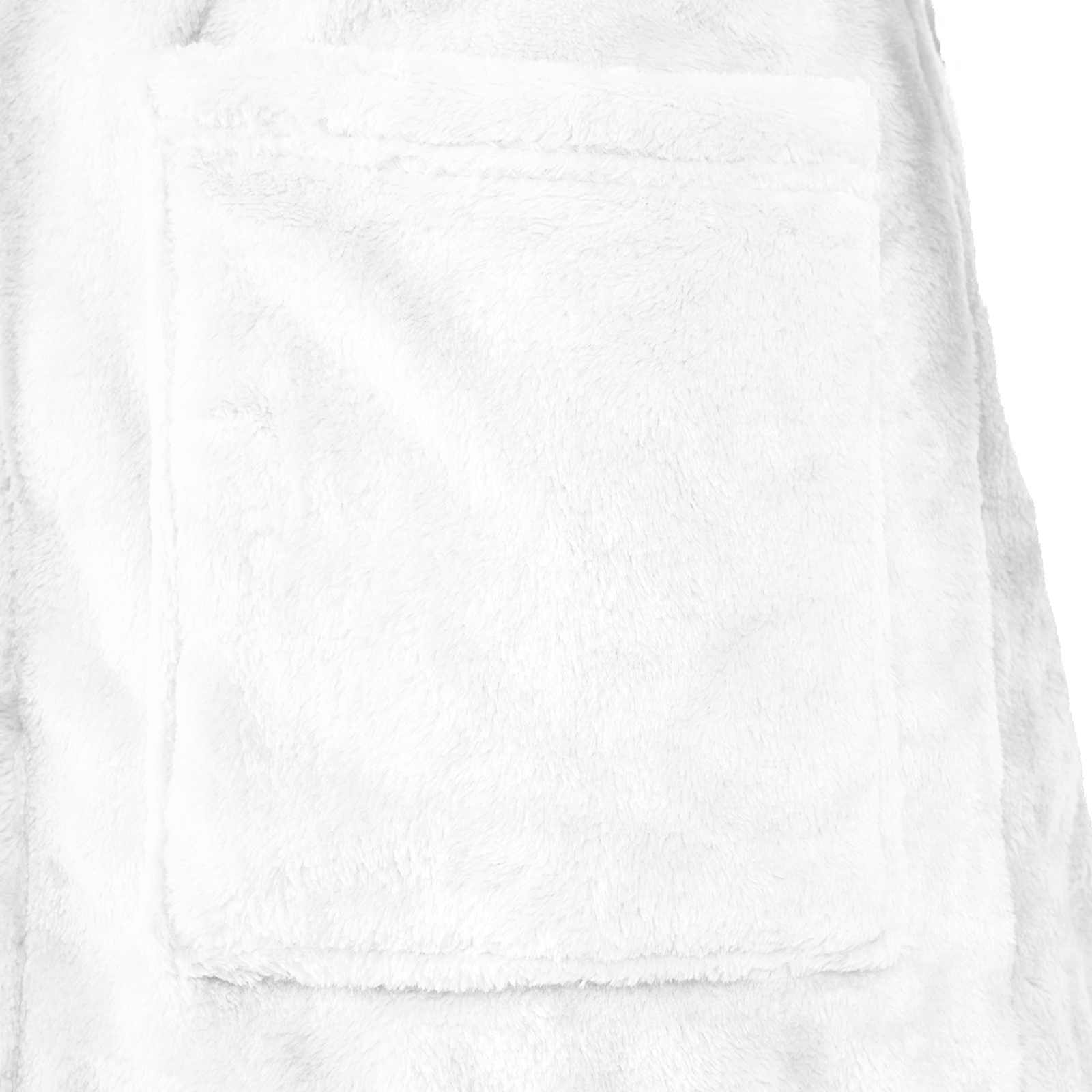 Kupaći kaput s kapuljačom Bijelo xxxl Flanel