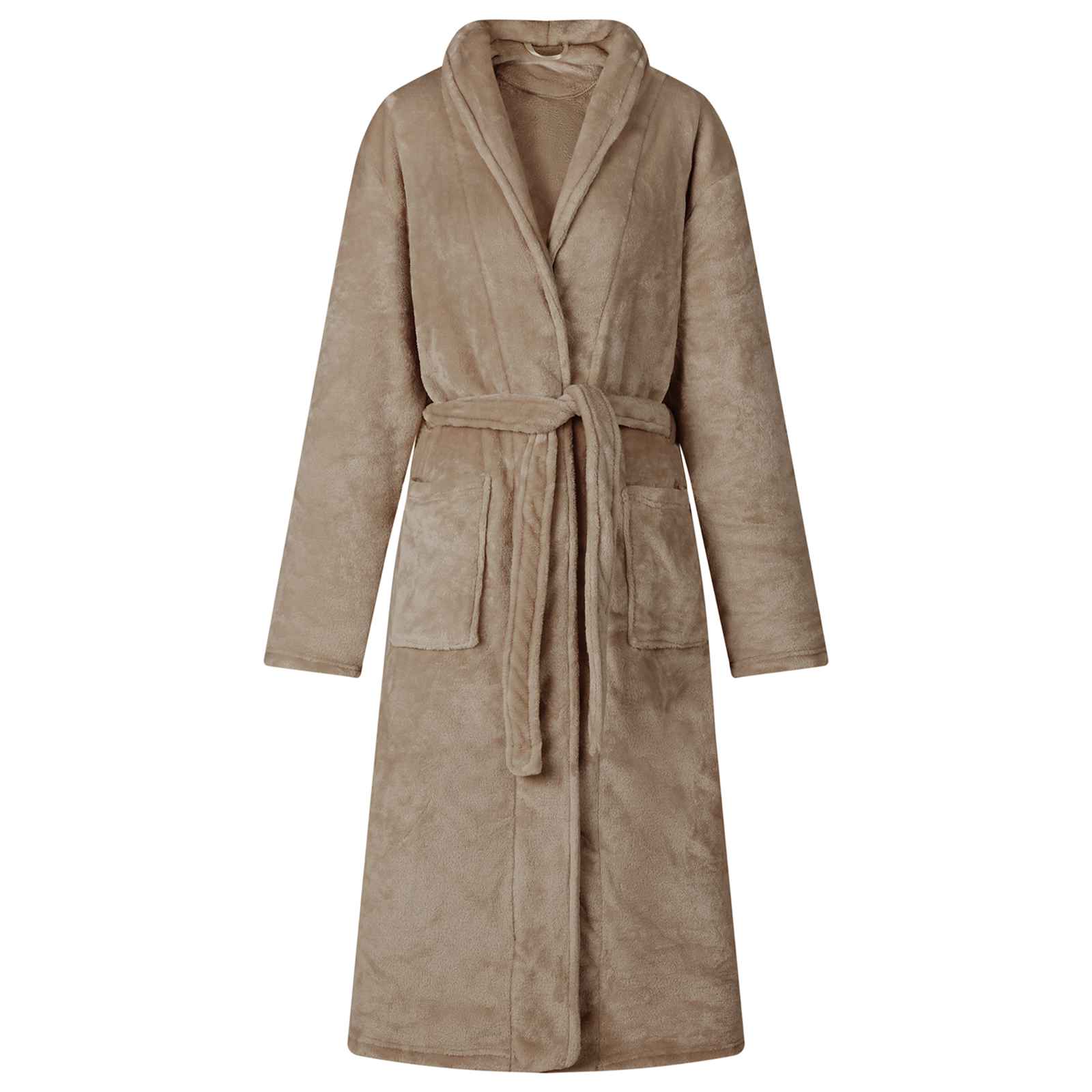 Bade mantil bez kapuljače Kamel l Flanel