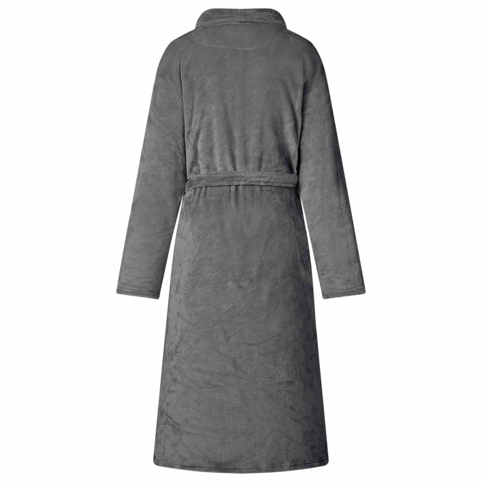 Bade mantil bez kapuljače Tamno siva xxl Flanel