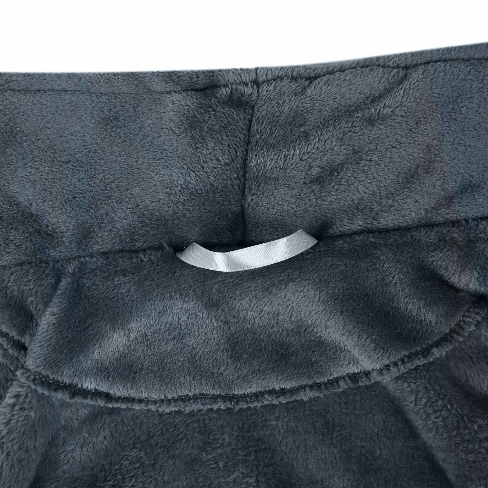Bade mantil bez kapuljače Mornarsko plava xxxl Flanel