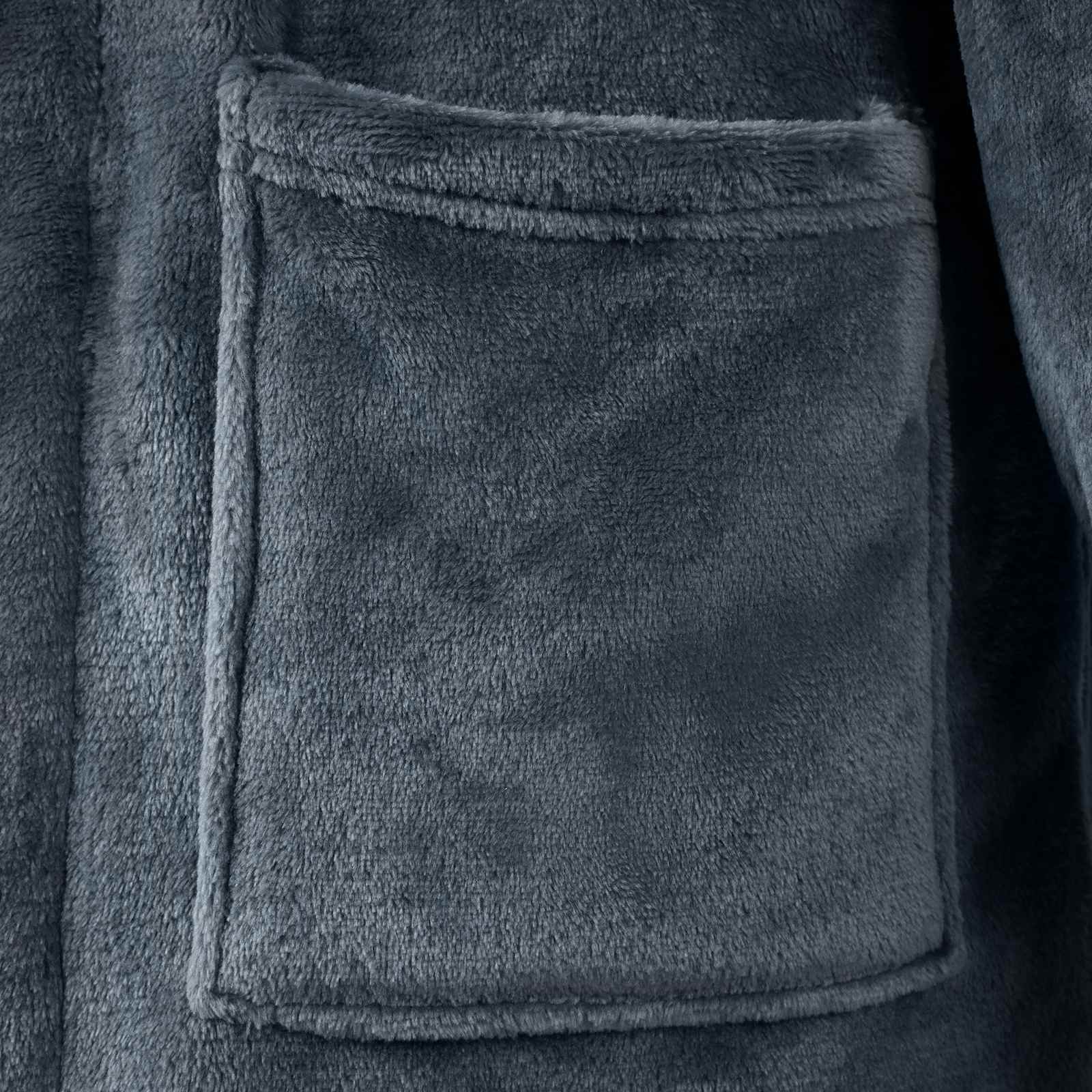 Bade mantil bez kapuljače Mornarsko plava xxxl Flanel