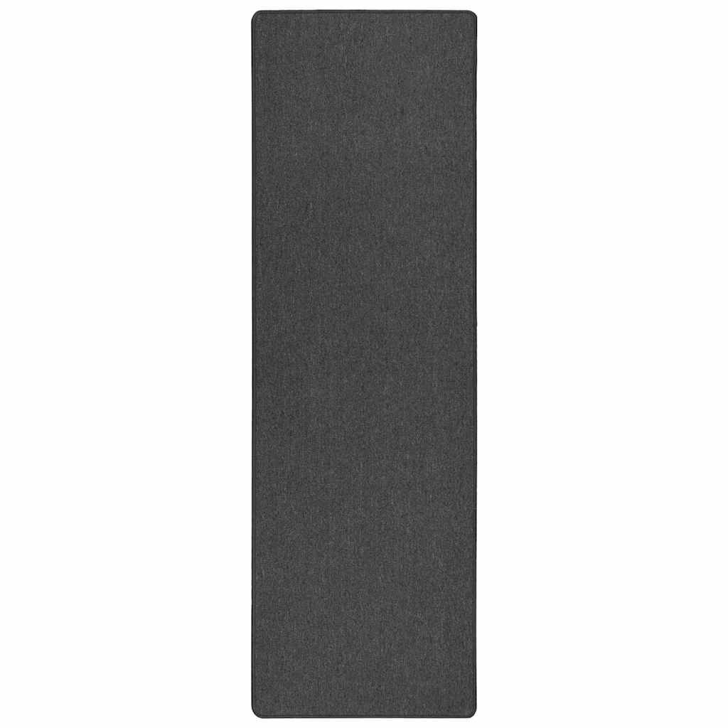 Tepih trkač Tamno siva 100 x 300 cm 100% Polipropilen